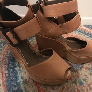 Tan wedges